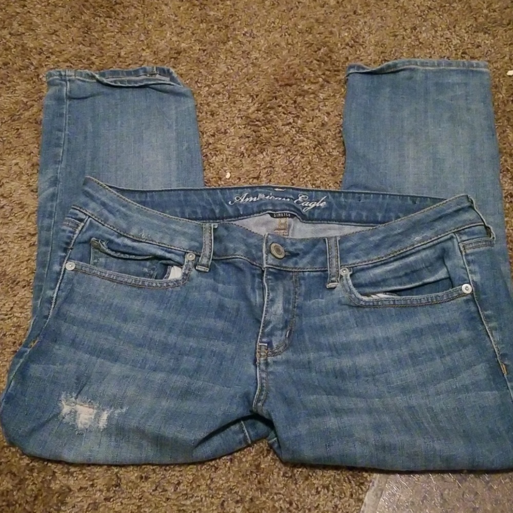 Ae skinny crop jeans size 12